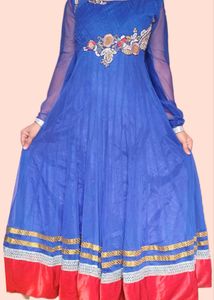 Royal Blue Anarkali Suit