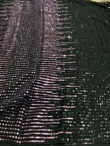 New Black &amp; Pink Sequence Saree For Grabs