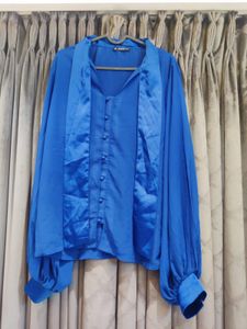 Blue Shirt Top