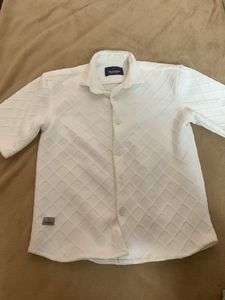 White Textured Shirt