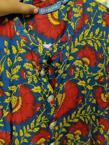 Floral Print Kurta