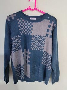 Patterned Knit Sweater