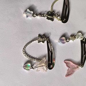 Cute Charm Hair Clips (Set of 3)