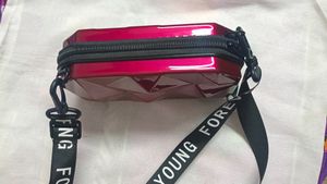 Geometric Maroon Crossbody Bag