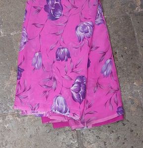 Floral Print Saree