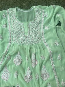 Chikankari Kurta With Gotapatti Work