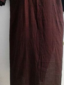 Burgundy Embellished Tunic Dress