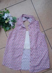 Cute Heart Print Top