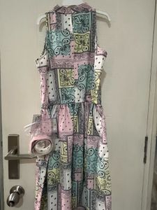 Pastel Paisley Print Dress Tiny Baby Size 36