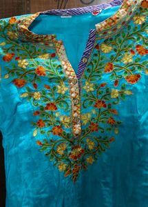 Embroidered straight kurta for women ✨