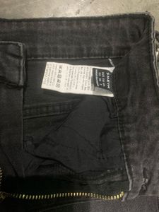 Charcoal Gray Flare Jeans