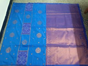 Elegant Blue Soft Silk Saree
