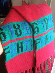 Kids Muffler Woollen With Numbers And Alphabet