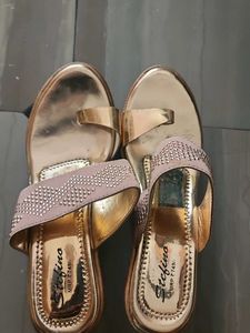 Elegant Stefino Gold Heels