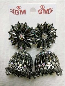 Flower Jhumka Earrings