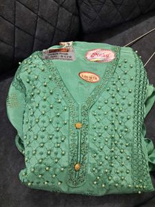 Sea Green Dress Material