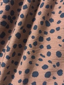 Brown Animal Print Mini Dress