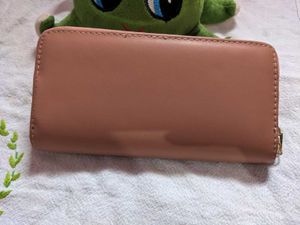 Pink Zip Around Wallet