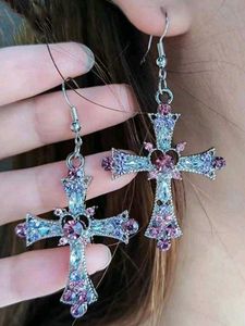 Cross Dangle Earrings