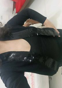 Black Sequin Blazer Cardigan