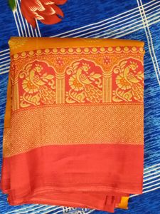Peacock Printed Saree New
