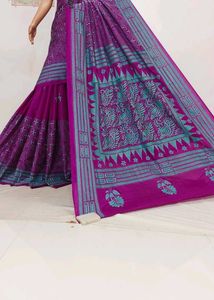 New kantha stitched saree with blouse piece