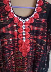 Red &amp; Black Updown Dress