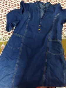 Denim Kurta