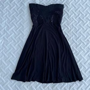 Y2k Halter Vintage Black Dress
