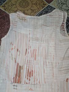 Abstract Print Sleeveless Dress