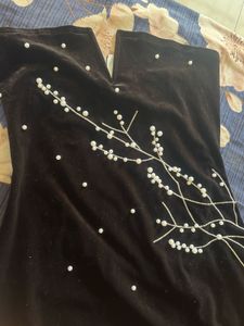 Black Velvet Mini Dress