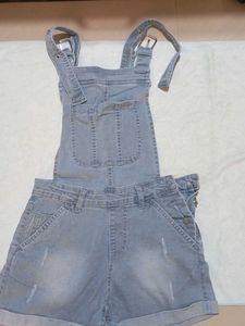 Cute Denim Short Overalls