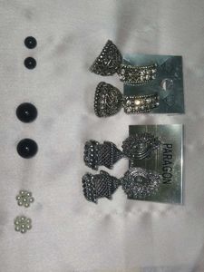 Earrings Tops,Vintage Style Silver