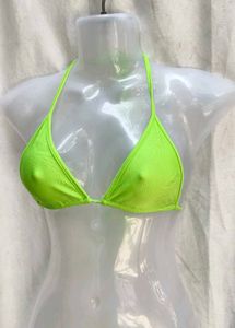 10221. Neon Green Bikini Top
