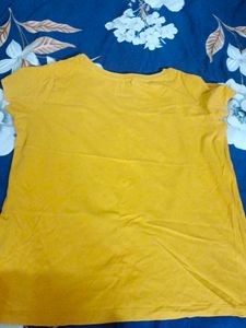 Yellow Printed T-Shirt