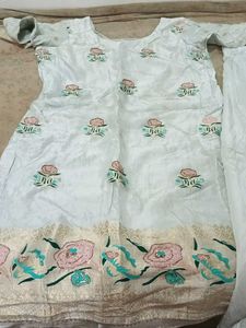 Elegant Embroidered Plazo Kameez