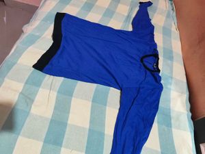 Blue Long Sleeve Top