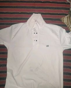 H&M White Polo Shirt