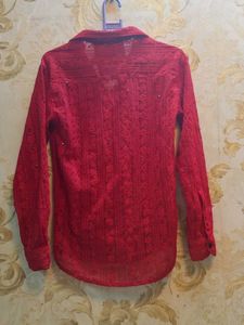 Combo Of Sequin Sparkle Shirt And ChikankariShirt