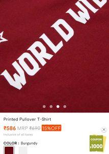 Burgundy Pullover T-Shirt