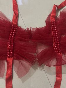 Red party wedding handgloves❤️