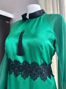 Green Premium A-line Cheongsam
