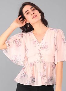 CoverStory floral Print Top