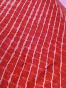 Red Striped Saree
