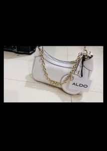 ALDO White Handbag never used