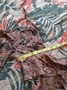 ZARA Floral Off-the-Shoulder Dress