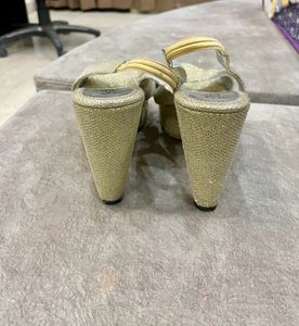 Gold Tone Shimmery Heel