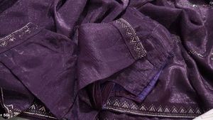 Elegant too tone Purple Saree