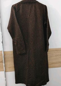 Chevron Pattern Duster Cardigan