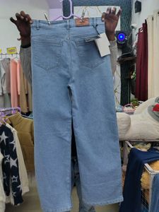 Embroidered Wide Leg Jeans